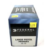 1,000 Large Pistol Primers Federal No. 150 -