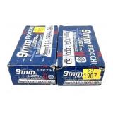 x2- Boxes of 9mm Luger 115-grain FMJ Fiocchi