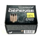 Box of .38 Spl. 50-grain Civil Defense HP