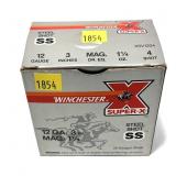 Box of 12 Ga. 3" No. 4 Winchester steel shot