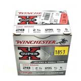 Box of 28 Ga. 2.75" No. 5 Winchester game loads,