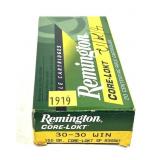 Box of .30-30 WIN. 150-grain Core-Lokt SP