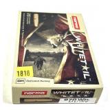 Box of .270 WIN. 130-grain Norma Whitetail SP