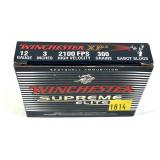 Box of 12 Ga. 3" Winchester sabot slugs, 5 Rds.