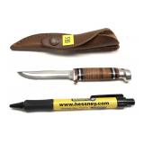Case M3 Finn knife with leather sheath