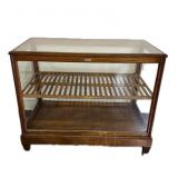 Vintage Miami Oak and Glass Showcase