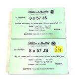 x2- Boxes of 8x57 JS 196-grain FMJ Sellier &