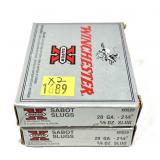 x2- Boxes of 20 Ga. 2.75" Sabot Winchester slugs