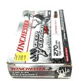 Box of .270 WIN. 130-grain Deer Season XP