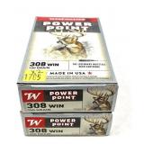 x2- Boxes of .308 WIN. 150-grain Power-Point