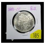 1883-CC Morgan dollar, BU