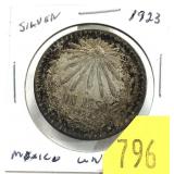 1923 Mexican 1 peso