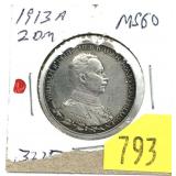 1913-A German 2 marks
