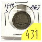 1898-S Barber dime