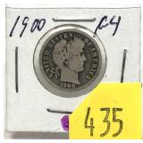 1900 Barber dime