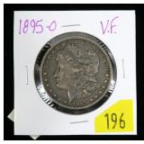 1895-O Morgan dollar, VF