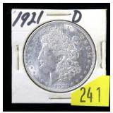 1921 Morgan dollar, BU