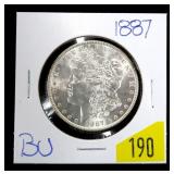 1887 Morgan dollar, BU