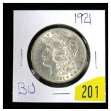 1921 Morgan dollar, BU