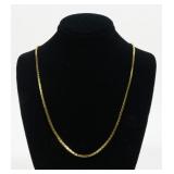 14K Rose gold 17" chain necklace, 6.1 dwt