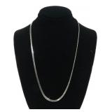 14K White gold 15" chain necklace, 3.6 dwt