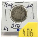 1856 Seated Liberty dime