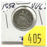 1853 Seated Liberty dime