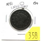 1851 U.S. Large cent
