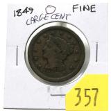 1849 U.S. Large cent