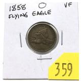 1858 Flying Eagle cent