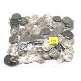 Lot, No date Buffalo nickels, 120 pcs.