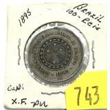 1895 Brazil 100 reis