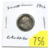 1902 Canadian 10-cents