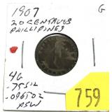 1907 Philippines 20-cents