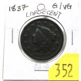 1837 U.S. Large cent