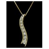 10K Yellow gold graduated diamond Life Journey