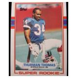 Thurman Thomas Rookie Card Topps 1989, #45