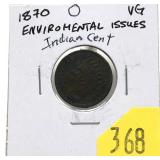 1870 Indian Head cent