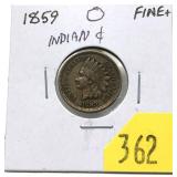 1859 Indian Head cent