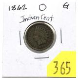 1862 Indian Head cent