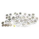 x46-Half dollars, 90% silver -x46 half dollars -