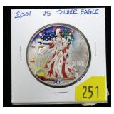 2001 VS silver Eagle, 1 oz. fine silver