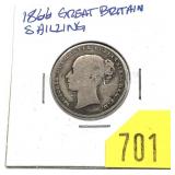 1866 British shilling