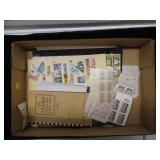 Lot, U.S. mint stamps: 2 U.S. Stockbooks, a few