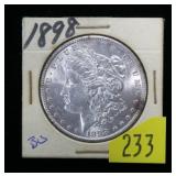 1898 Morgan dollar, BU