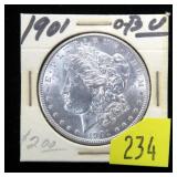 1901-O Morgan dollar, BU
