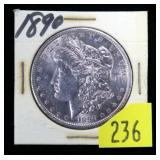 1890 Morgan dollar, BU