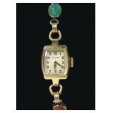 Hamilton 14K Yellow gold ladies wrist watch with