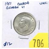 1951 Canadian 25-cents