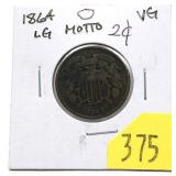 1864 2-cent piece